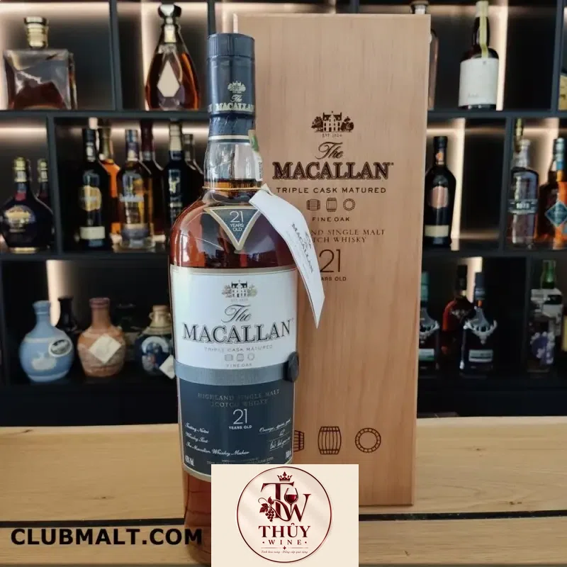 Rượu Macallan 21 cao cấp chai 43 độ