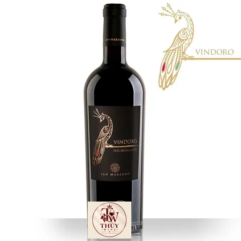 Vang ý Con công VINDORO Negroamaro