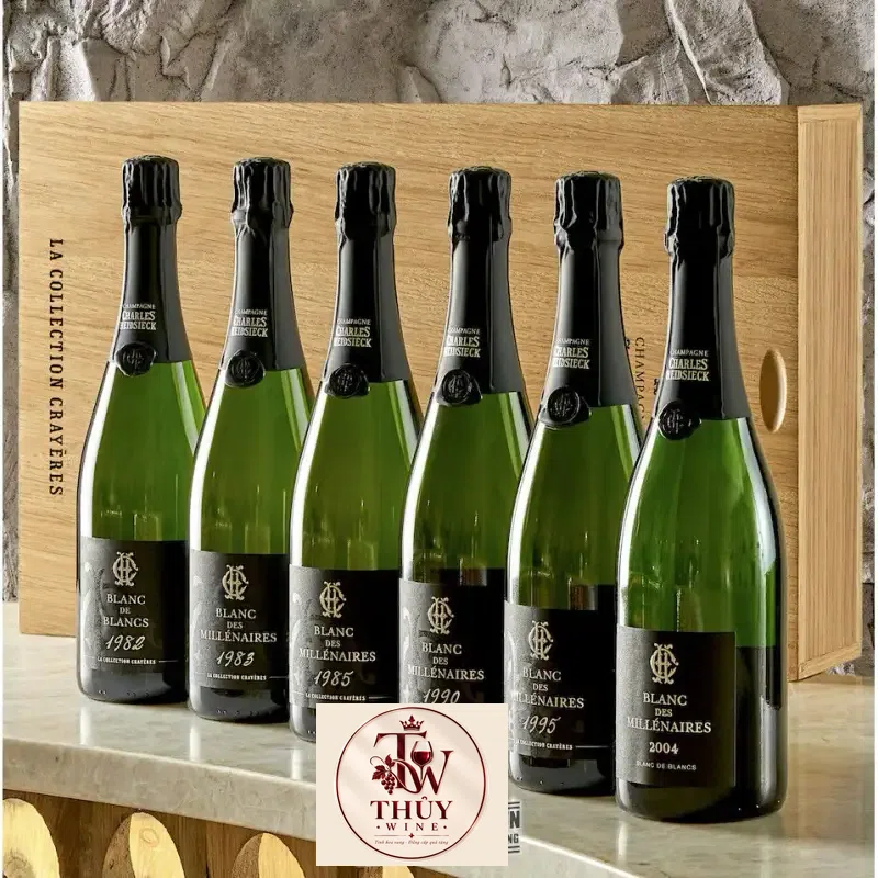 Địa chỉ bán ruou champagne charles heidsieck blanc de millenaires giá rẻ tại Sài Gòn