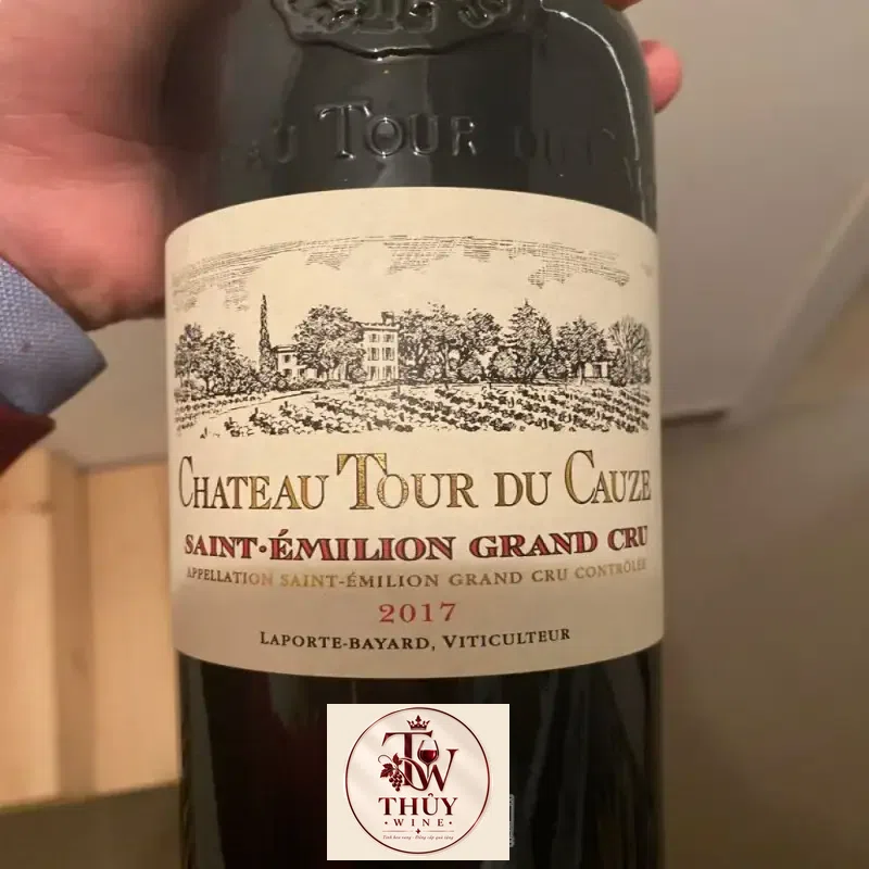 vang phap chateau tour du cauze saint emilion grand cru gia re giá bao nhiêu