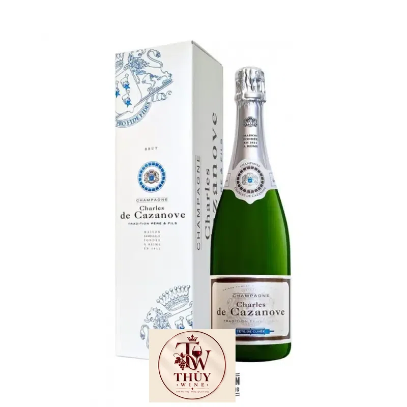 Mua ruou champagne charles de cazanove brut tete de cuvee giá rẻ tại Sài Gòn