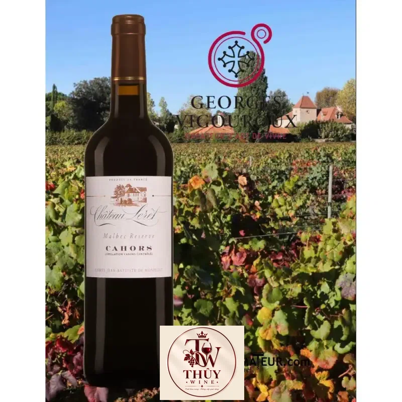 Mua vang phap chateau leret malbec reserve chiet khau cao giá rẻ tại Sài Gòn