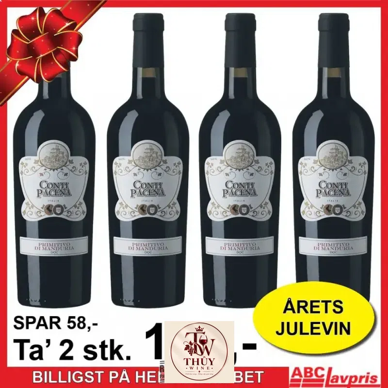 Mua vang y conti pacena primitivo di manduria doc giá rẻ tại Sài Gòn