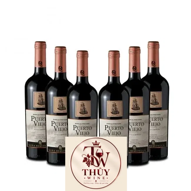 Vang Chile mác gỗ Puerto Viejo Merlot