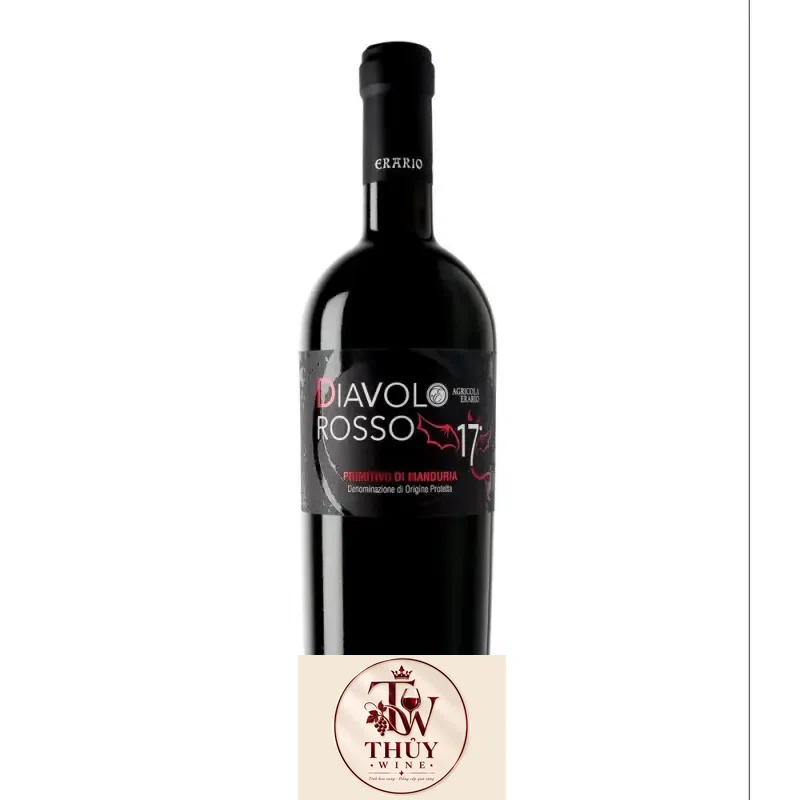 Vang Ý 17 độ Diavolo Rosso Primitivo di Manduria