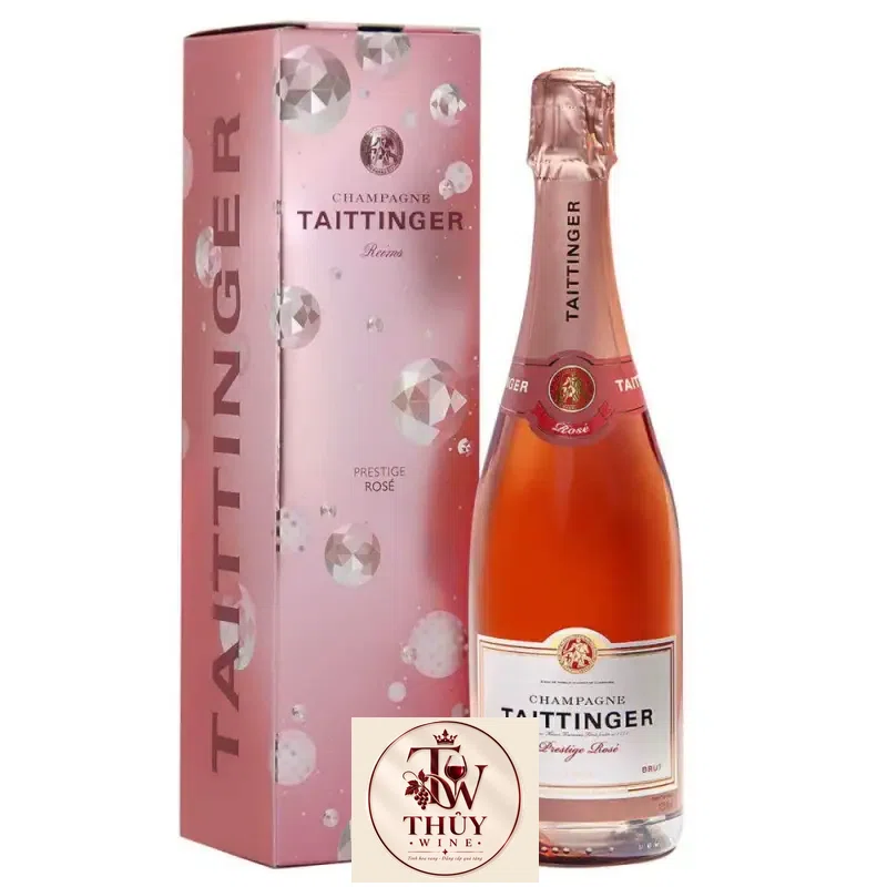 Mua ruou champagne taittinger rose giá rẻ tại Sài Gòn