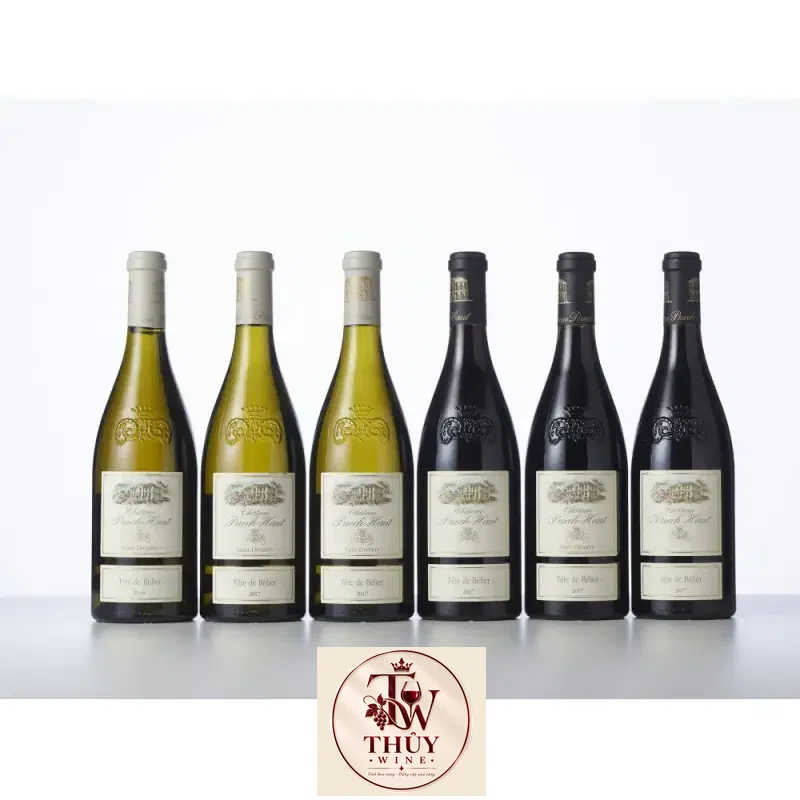 Địa chỉ mua vang phap chateau puech haut tete de belier blanc giá rẻ nhất