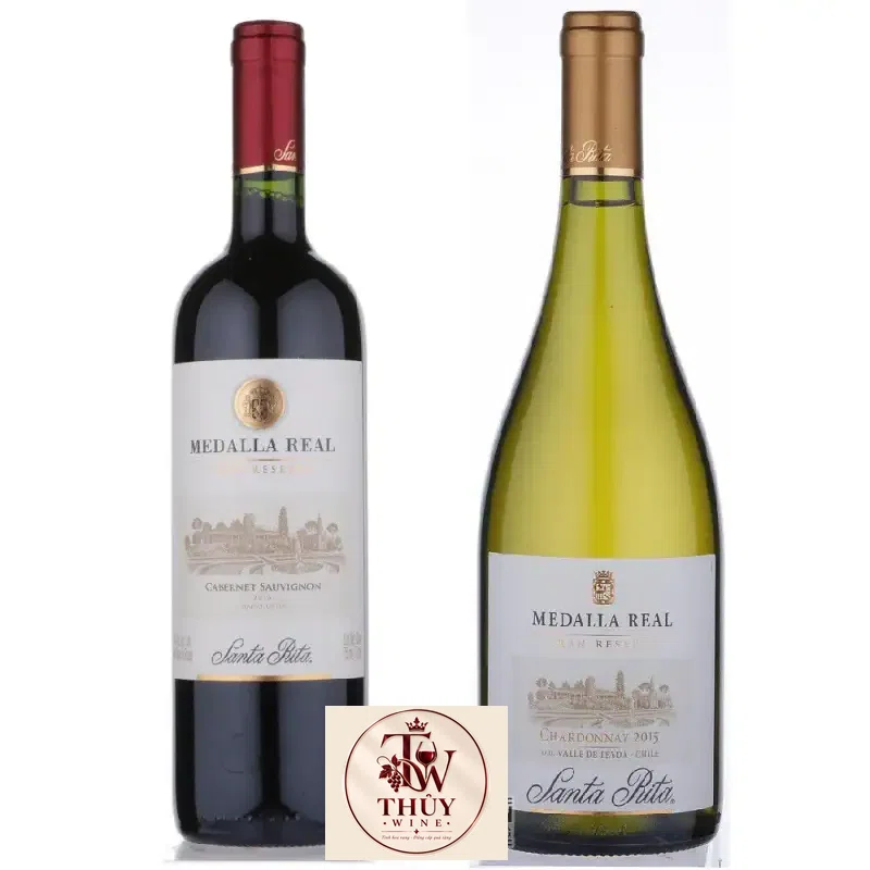 Vang Chile Medalla Real Santa Rita Đỏ - Trắng