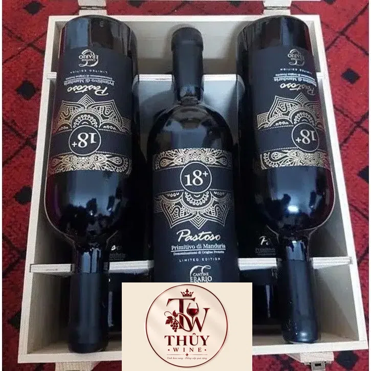 RƯỢU VANG Ý PASTOSO PRIMITIVO DI MANDURIA 18,5 ĐỘ