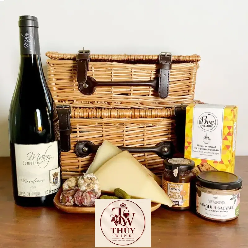 Địa chỉ bán vang phap domaine maby variation cotes du rhone cao cap giá rẻ tại Sài Gòn