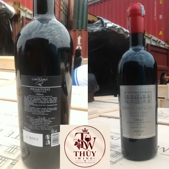 Rượu Vang Ý 16 Độ MONTE DEI COCCI PRIMITIVO