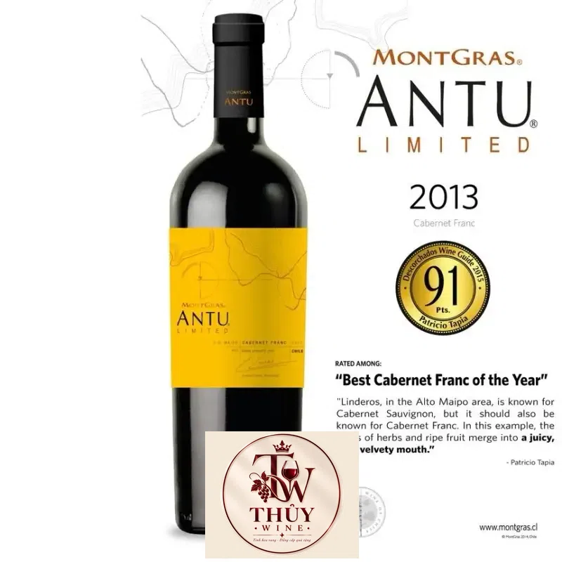 Vang chile Montgras Antu Limited Cabernet Franc
