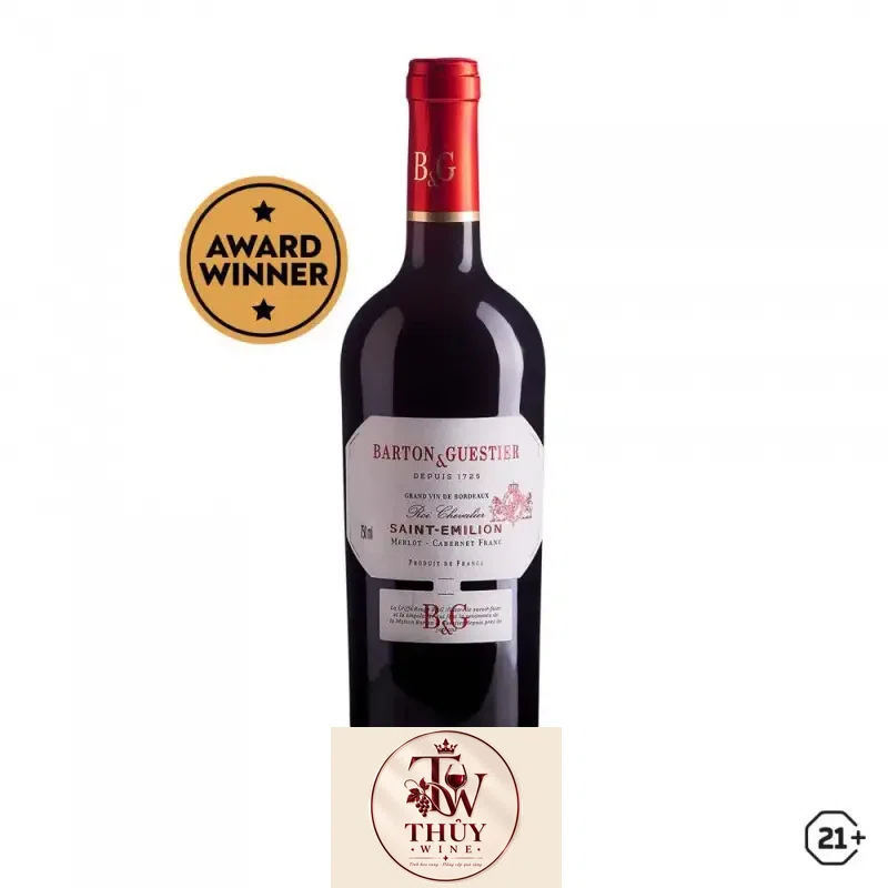 Vang Pháp Barton Guestier Saint Emilion Roi Chevalier uống ngon
