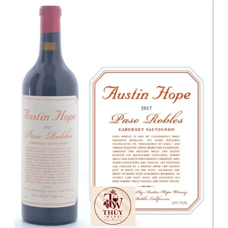ruou vang austin hope paso robles cabernet sauvignon do giá bao nhiêu
