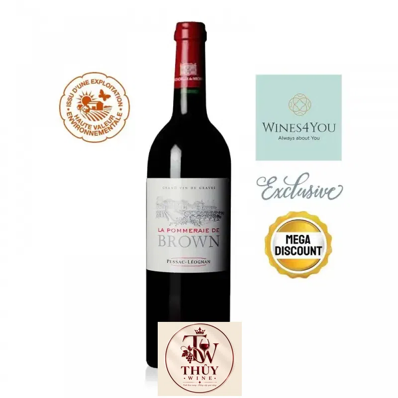 Vang Pháp La Pommeraie de Brown Pessac Leognan uống ngon