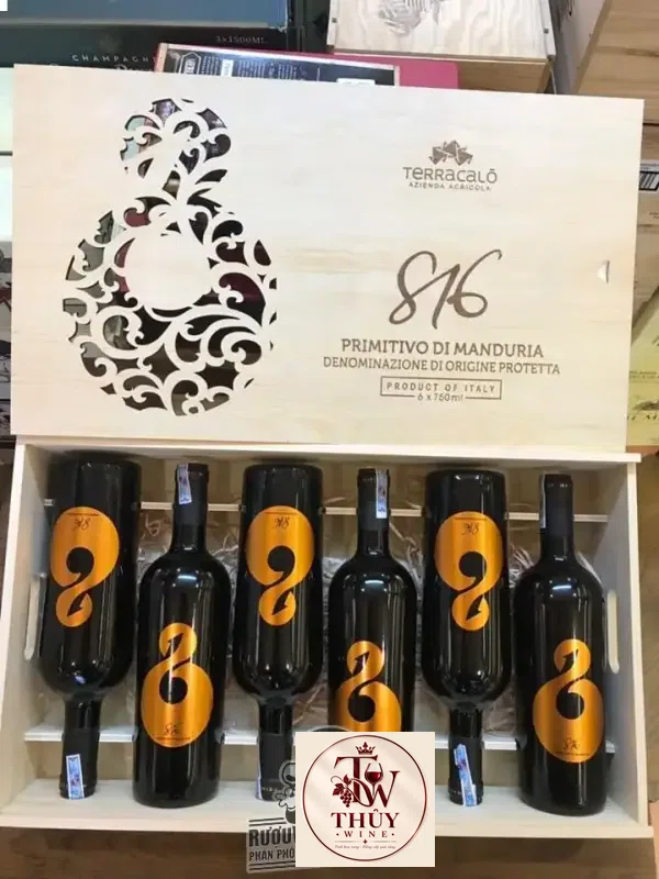 Vang Ý 816 PRIMITIVO DI MANDURIA