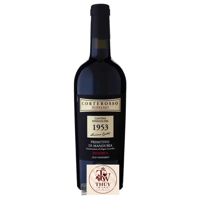 Rượu Vang Corterosso Supremo 1953 Primitivo Di Manduria Riserva cao cấp