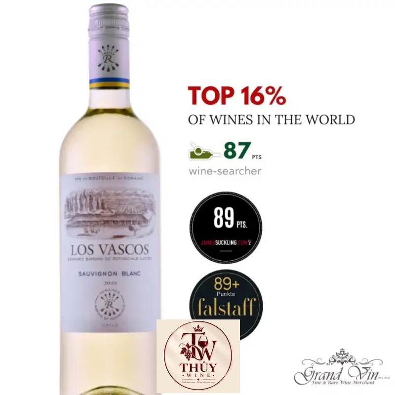 Giá vang chile los vascos sauvignon blanc barons de rothschild