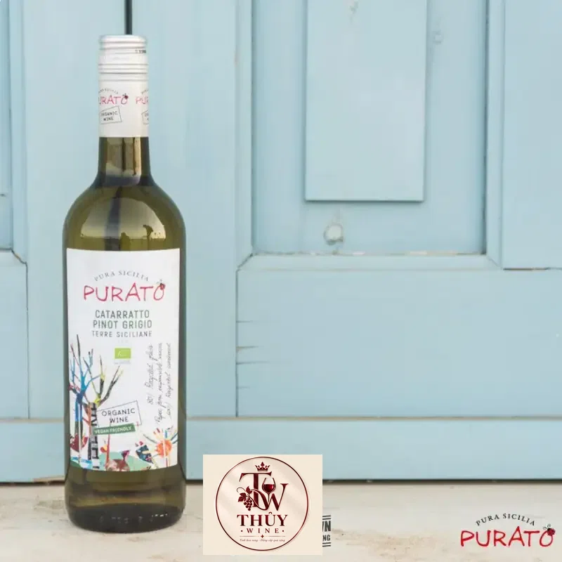 Vang Ý Purato Catarratto Pinot Grigio Organic