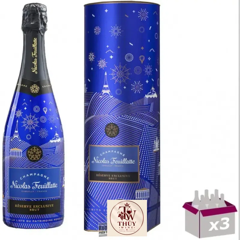 Mua ruou champagne nicolas feuillatte reserve exclusive brut giá rẻ tại Sài Gòn