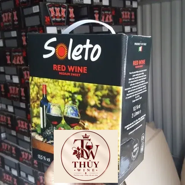 Vang Ý Ngọt SOLETO RED WINE 3L