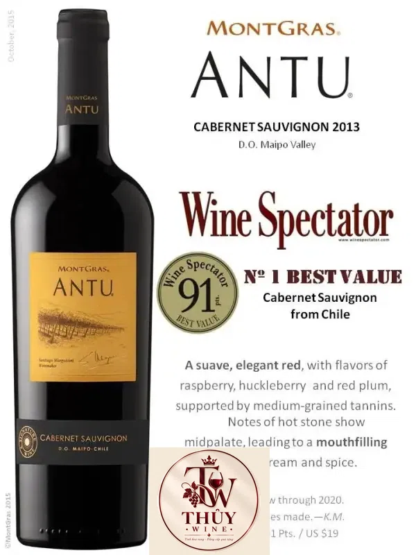 Káº¿t quáº£ hÃ¬nh áº£nh cho vang chile antu cabernet sauvignon 2014
