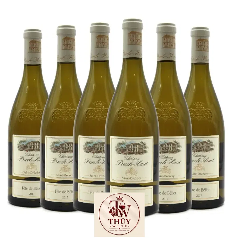 Mua vang phap chateau puech haut tete de belier blanc giá rẻ tại Sài Gòn