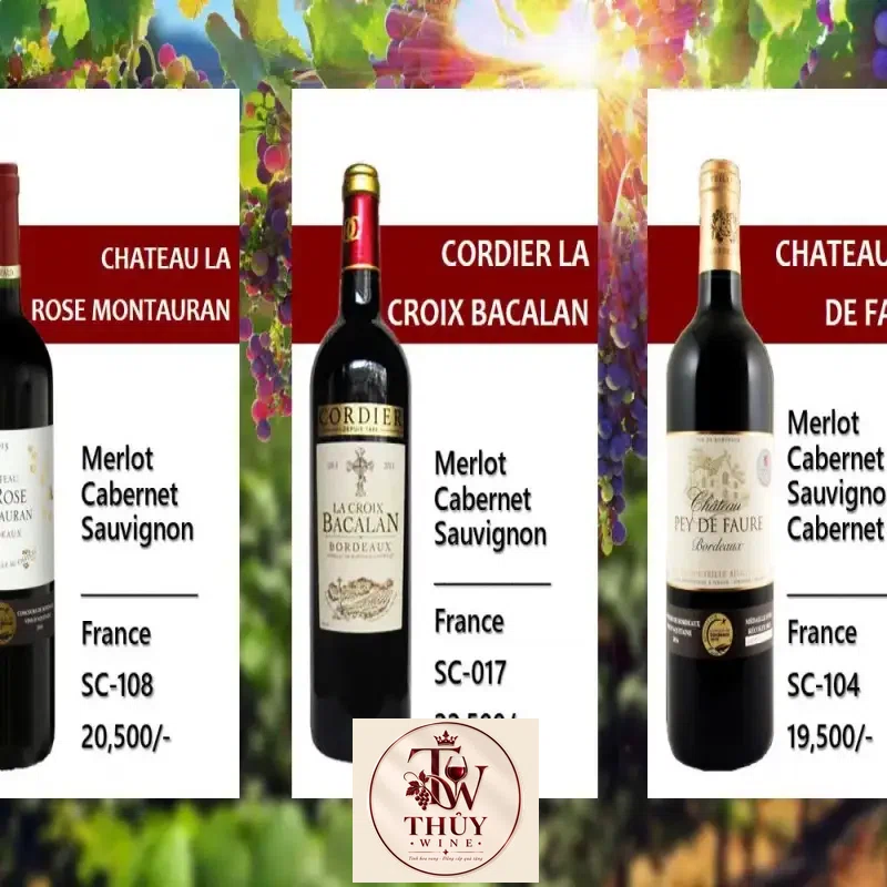 Địa chỉ bán vang phap cordier la croix bacalan bordeaux merlot giá rẻ tại Sài Gòn