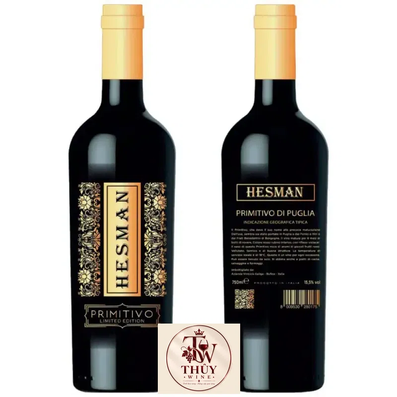 Mua ruou vang hesman primitivo limited edition giá rẻ tại Sài Gòn