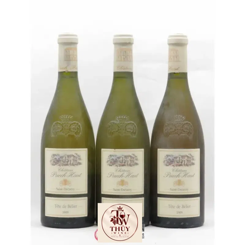 Vang Pháp Chateau Puech Haut Tete de Belier Blanc cao cấp