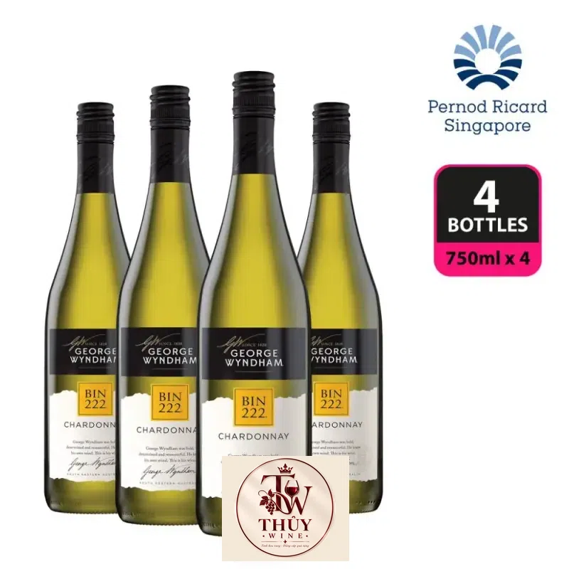 Rượu vang Bin 222 George Wyndham Chardonnay cao cấp
