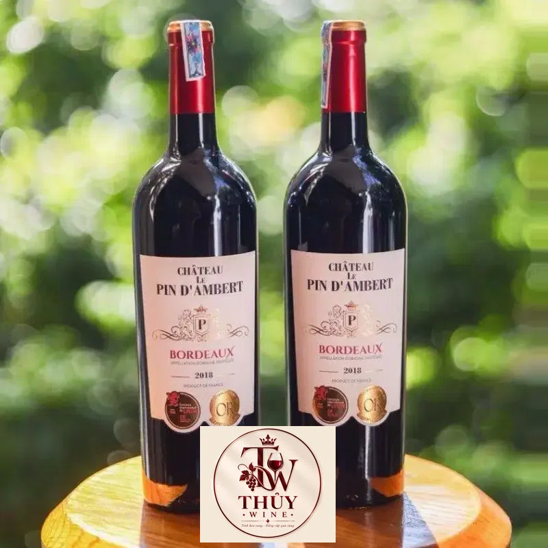 Vang Pháp Chateau Le Pin Dambert Bordeaux 15 Độ uống ngon
