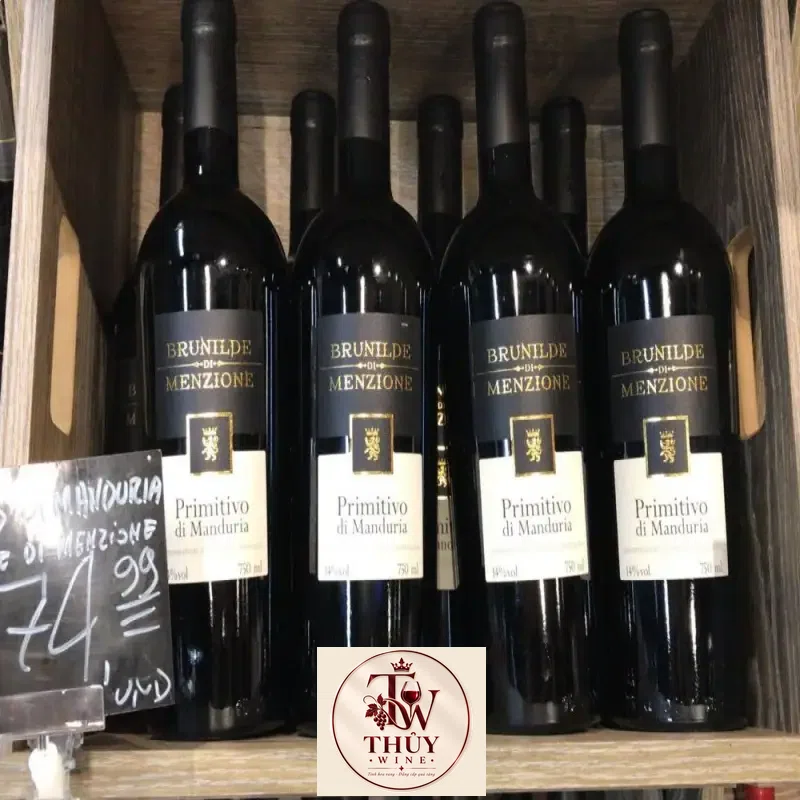 Mua vang y brunilde di menzione primitivo di manduria giá rẻ tại Hà Nội