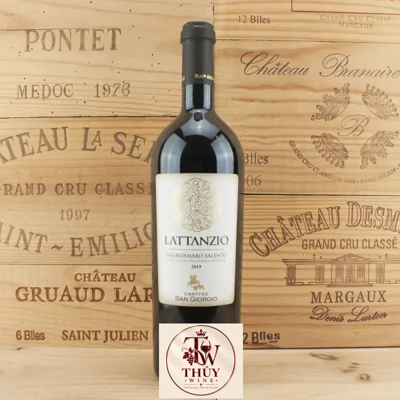 Rượu Vang Ý Lattanzio Negroamaro Salento IGP cao cấp
