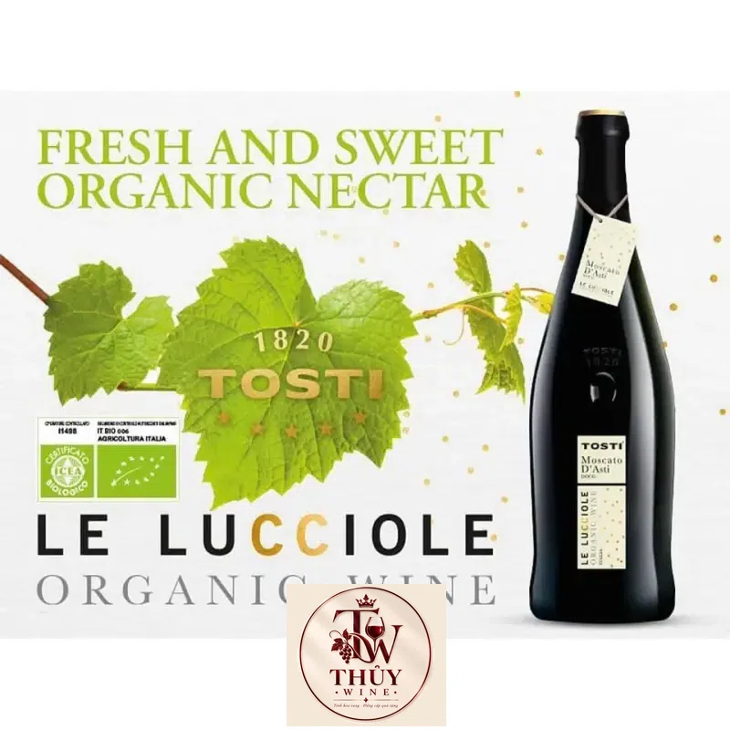 Giá ruou vang y tosti le luccione moscato dasti organic