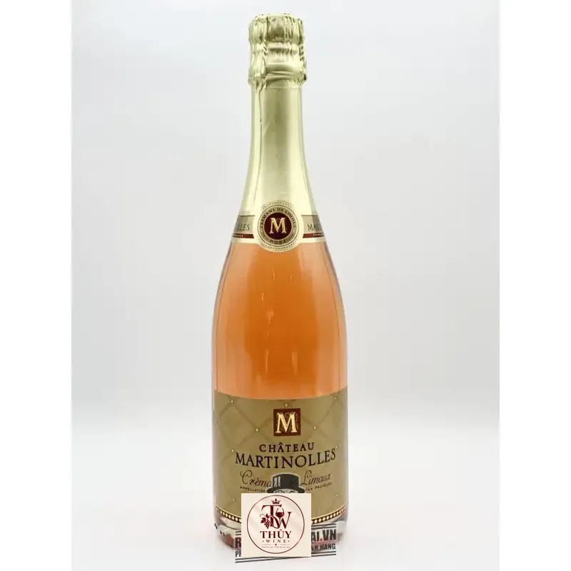 Vang nổ Pháp Chateaux Martinolles Cremant De Limoux Rose uống ngon