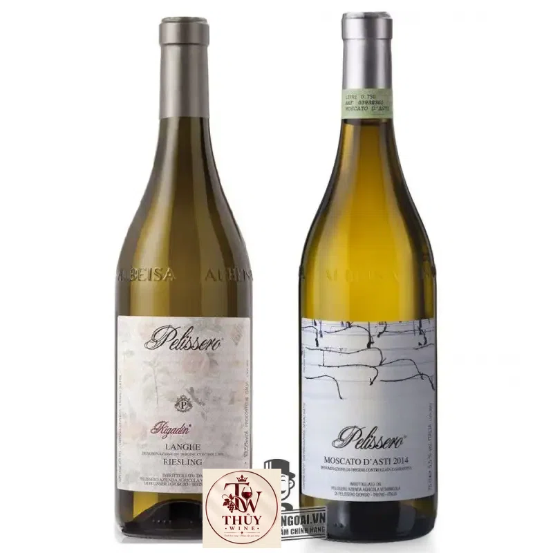 Vang Ý Pelissero Moscato DAsti Rigadin Riesling DOCG