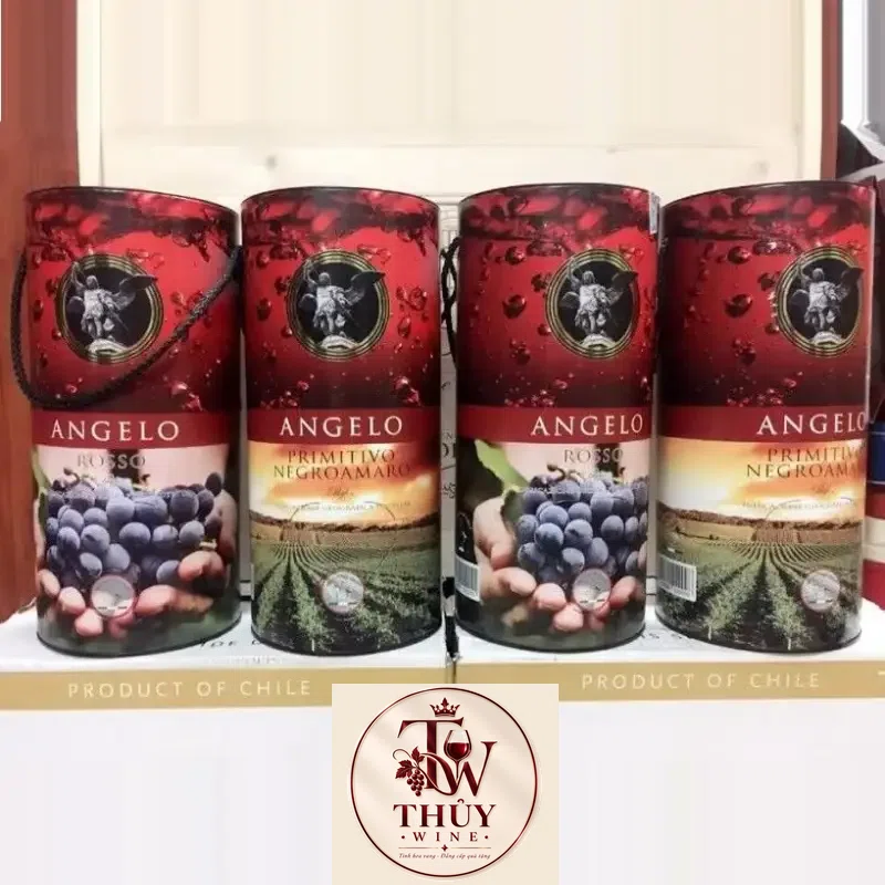 Rượu vang bịch Ý Angelo Primitivo Negroamaro 3 lít