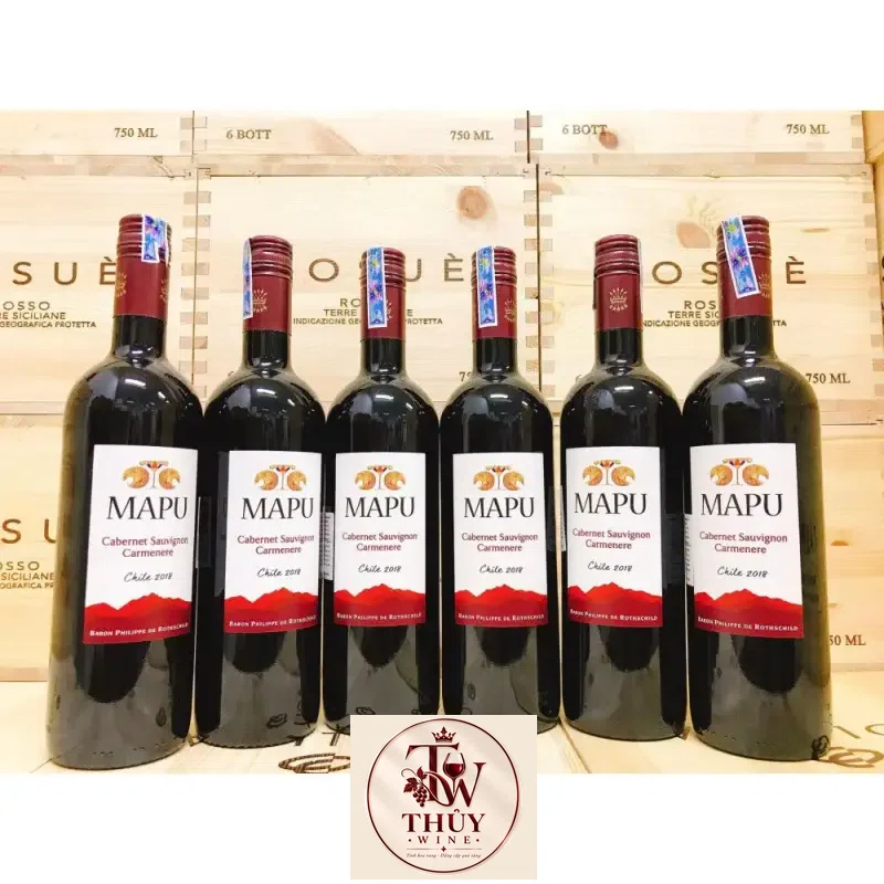 Địa chỉ bán vang chile mapu baron philippe de rothschild red white giá rẻ nhất