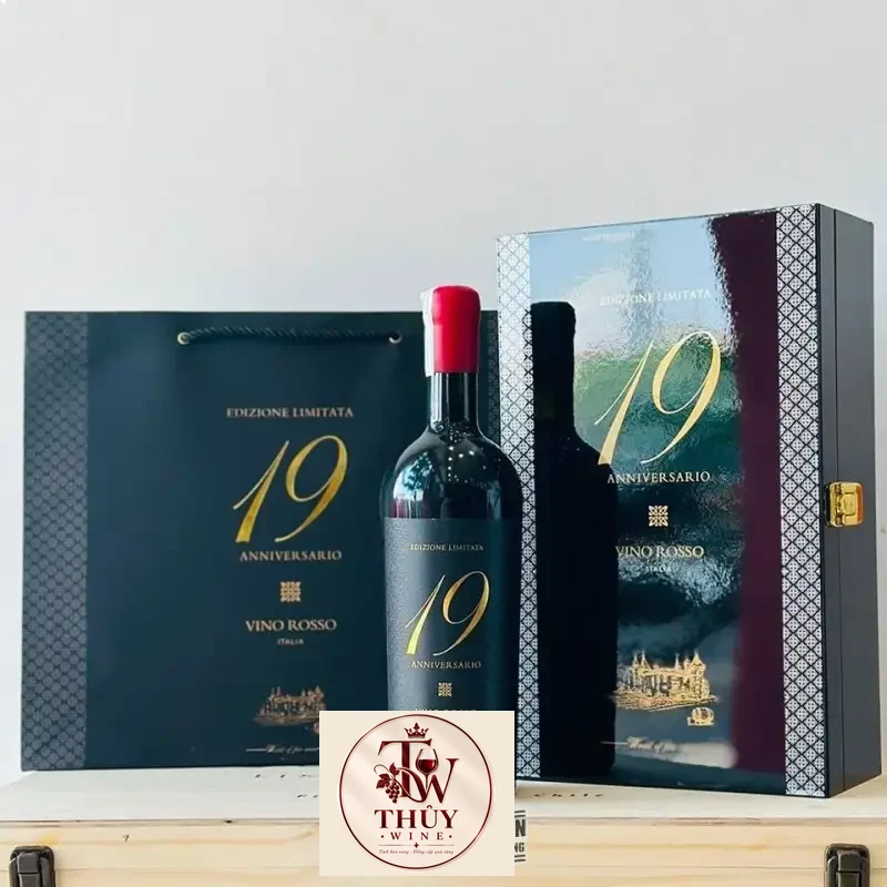 Rượu vang 19 Anniversario Vino Rosso 19độ Cao Cấp