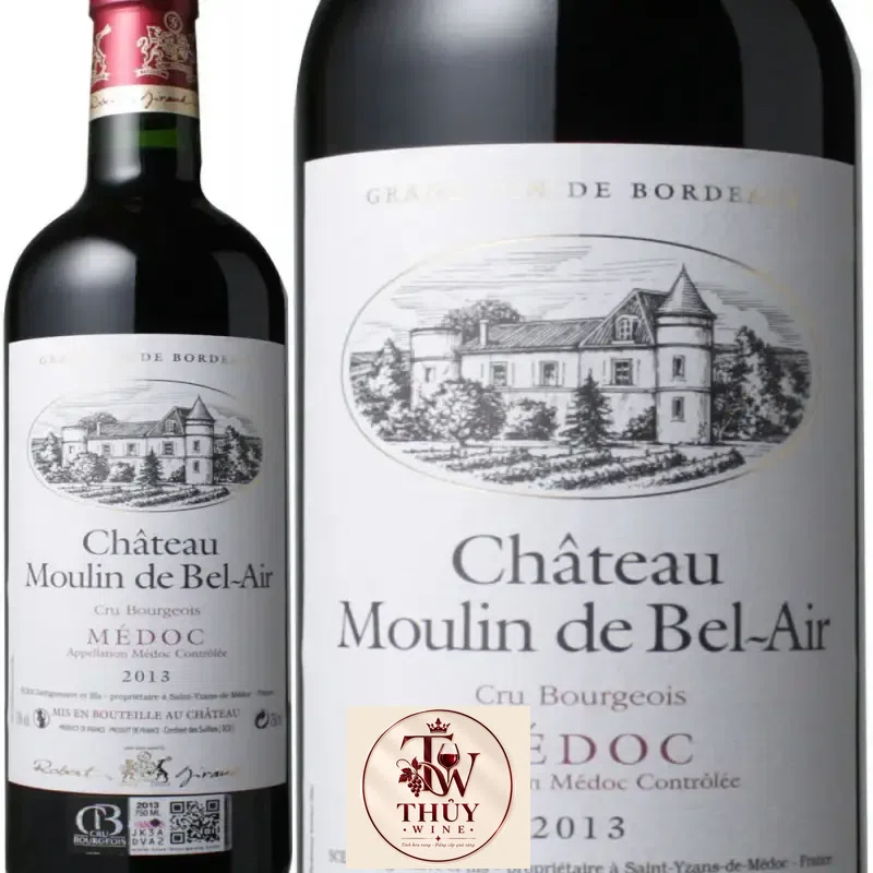 vang phap chateau moulin de bel air medoc giá bao nhiêu