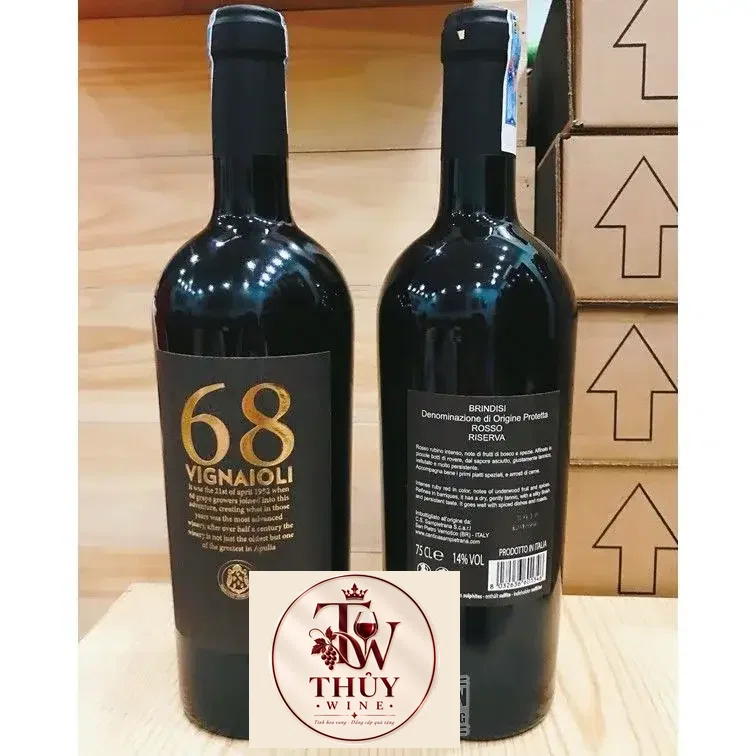 Rượu vang Ý 68 VIGNAIOLI BRINDISI RISERVA