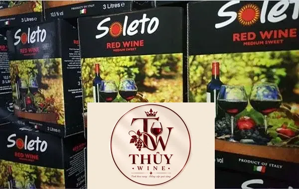 Vang Ý Ngọt SOLETO RED WINE 3L