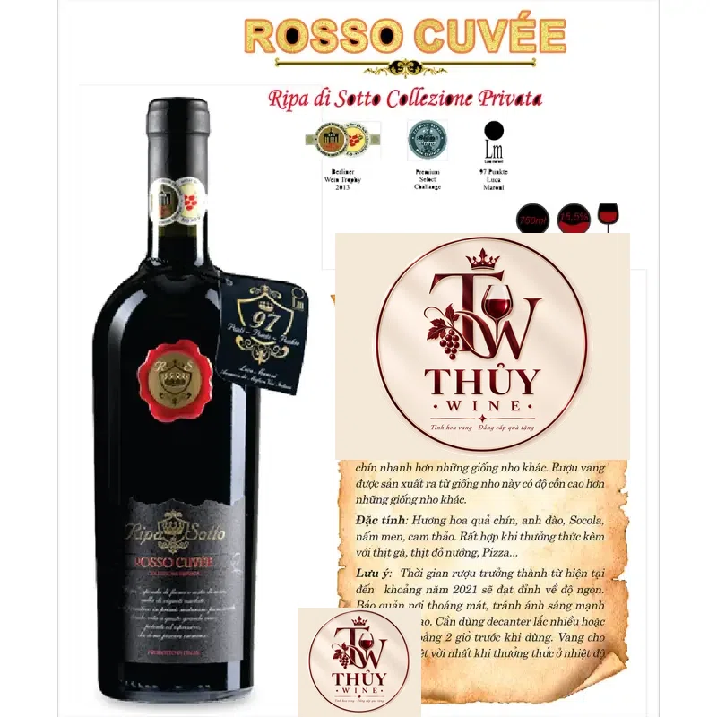 Vang Ý RIPA DI SOTTO PRIMITIVO