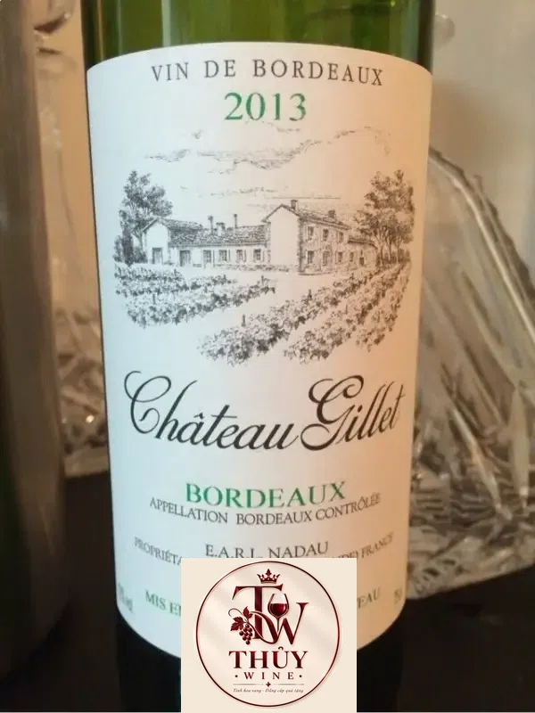 Vang Pháp CHATEAU GILLET BORDEAUX (ĐỎ - TRẮNG)