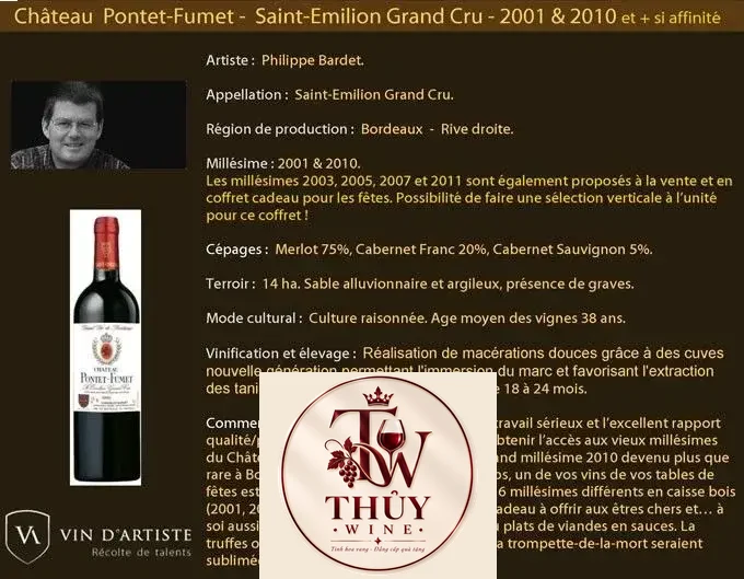 Vang Pháp Chateau PONTET FUMET Saint Emilion Grand Cru