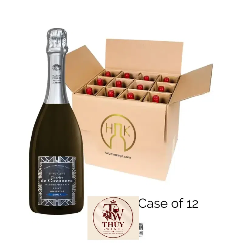 Mua ruou champagne charles de cazanove millesime giá rẻ tại Sài Gòn