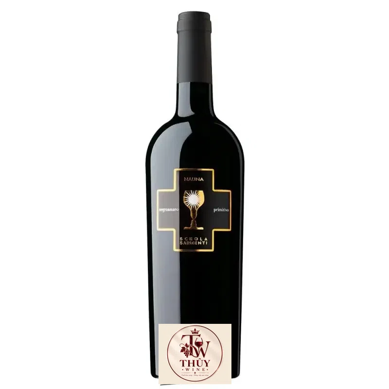 Vang ý NAUNA Primitivo Negroamaro Schola Sarmenti