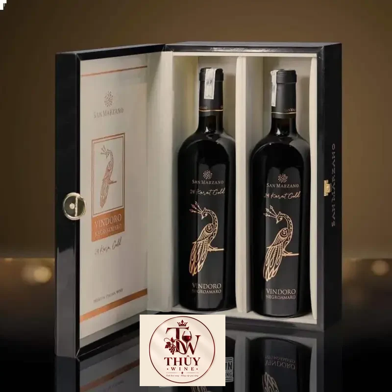 Rượu vang Vindoro Gold Con công vàng cao cấp