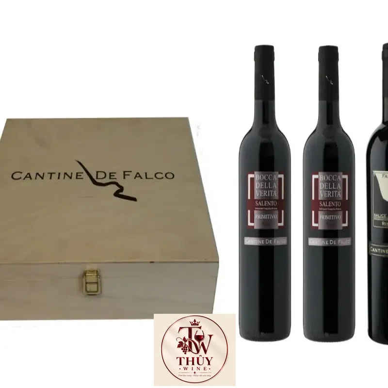 Mua vang y cantine de falco falco nero salice riserva dop giá rẻ tại Sài Gòn